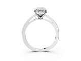White gold Radiant Solitaire Diamond Engagement Ring with Four-Prong Setting on a Classic Band_37