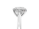 White gold Radiant Solitaire Diamond Ring with Four-Prong Setting and Classic Band_40