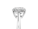White gold Radiant Solitaire Diamond Ring with Split Shank and Four-Prong Setting_25