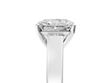White gold Radiant Solitaire Engagement Ring with Four-Prong Setting and Tapered Band_41