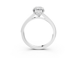White gold Radiant Solitaire Pavé Band with Four-Prong Setting_47