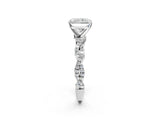 White gold Radiant Solitaire Twisted Pave Band with Four-Prong Setting_40