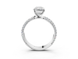 White gold Radiant Solitaire with Pave Band and Four-Prong Setting_40