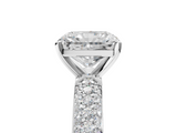 White gold Radiant Solitaire with Pave Band and Four-Prong Setting_42