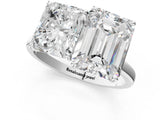 White gold Radiant and Emerald Cut Toi Moi Ring with Prong Setting_51