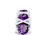 White gold Round Amethyst Channel Set Band with X-Prong Detail_11