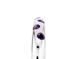 White gold Round Amethyst Flush-Set Comfort Fit Band_11