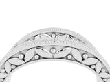 White gold Round Amethyst Milgrain Eternity Band with Channel Setting_22