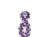 White gold Round Amethyst Twisted Eternity Band with Pavé and Shared Prong Setting_35