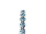 White gold Round Aquamarine Bezel Set Eternity Band_11