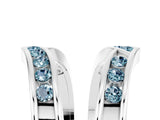 White gold Round Aquamarine Channel-Set Chevron Band_11