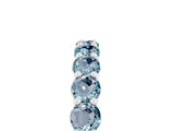 White gold Round Aquamarine Half-Eternity Prong-Set Band_11