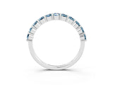 White gold Round Aquamarine Half-Eternity Prong-Set Band_9