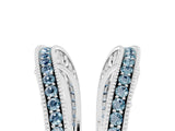 White gold Round Aquamarine Milgrain Eternity Band with Channel Setting_23