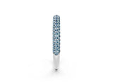 White gold Round Aquamarine Pavé Eternity Band with Shared Prong Setting_8