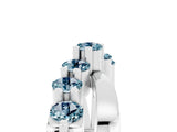 White gold Round Aquamarine Prong-Set Crossover Band_11