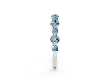 White gold Round Aquamarine Scalloped Prong Set Eternity Band_20