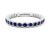 White gold Round Blue Sapphire Bezel Set Eternity Band_18