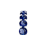 White gold Round Blue Sapphire Half-Eternity Prong-Set Band_11