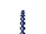 White gold Round Blue Sapphire Pavé Set Eternity Band with Micro Prong Setting_11