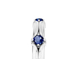 White gold Round Blue Sapphire Prong Set Milgrain Eternity Band_11