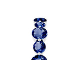 White gold Round Blue Sapphire Scalloped Prong Set Eternity Band_23
