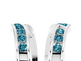 White gold Round Blue Topaz Channel-Set Chevron Band_11