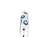 White gold Round Blue Topaz Flush-Set Comfort Fit Band_11