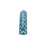 White gold Round Blue Topaz Pavé Eternity Band with Shared Prong Setting_11