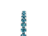 White gold Round Blue Topaz Pavé Set Eternity Band with Micro Prong Setting_11