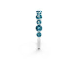 White gold Round Blue Topaz Scalloped Prong Set Eternity Band_20
