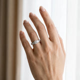 White gold Round Brilliant Channel-Set Diamond Engagement Ring with Split Shank and Four-Prong Setting_3