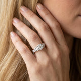 White gold Round Brilliant Channel-Set Diamond Engagement Ring with Split Shank and Four-Prong Setting_5