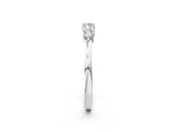 White gold Round Brilliant Diamond Half-Eternity Band with Prong Setting_14