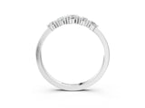 White gold Round Brilliant Diamond Half-Eternity Band with Prong Setting_15