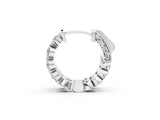 White gold Round Brilliant Diamond Inside-Out Hoop Earrings with Shared Prong Setting_11
