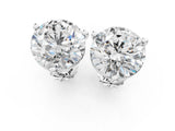 White gold Round Brilliant Diamond Martini Stud Earrings_18