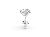 White gold Round Brilliant Diamond Martini Stud Earrings_19