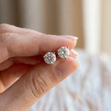 White gold Round Brilliant Diamond Martini Stud Earrings_35