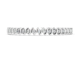 White gold Round Brilliant Diamond Tennis Bracelet with Channel Set S-Shaped Prong Setting_2