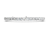 Silver 11.06 Carat Round Brilliant Moissanite Tennis Bracelet with Prong Setting
