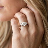 White gold Round Brilliant Solitaire Diamond Ring with Channel Set Band and Bar Prong Setting_18