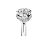 White gold Round Brilliant Solitaire Engagement Ring with Six-Prong Setting and Classic Band_41