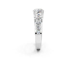 White gold Round Brilliant Solitaire with Side Stones on a Pave Band and Four-Prong Setting_24