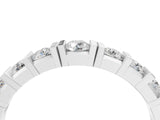 White gold Round Channel Set Diamond Half Eternity Band_16