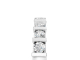 White gold Round Channel Set Diamond Half Eternity Band_17