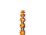 White gold Round Citrine Bezel Set Eternity Band_11