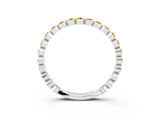 White gold Round Citrine Bezel Set Eternity Band_21