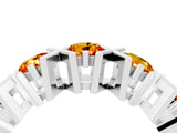 White gold Round Citrine Channel Set Band with X-Prong Detail_10