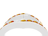 White gold Round Citrine Channel-Set Chevron Band_10